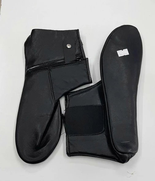 Mest Hakiki Koyun Derisi İçi Miflonlu Bilek Lastikli Fermuarlı Mest - 7