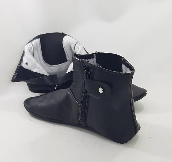 Mest Hakiki Koyun Derisi İçi Miflonlu Bilek Lastikli Fermuarlı Mest - 5