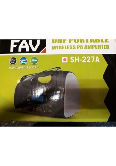 Fav Sh-227A Çanta Tipi Taşinabilir Anfi Yaka Mikrofonlu - 2