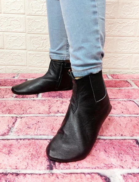 Mest Hakiki Koyun Derisi İçi Miflonlu Bilek Lastikli Fermuarlı Mest - 8