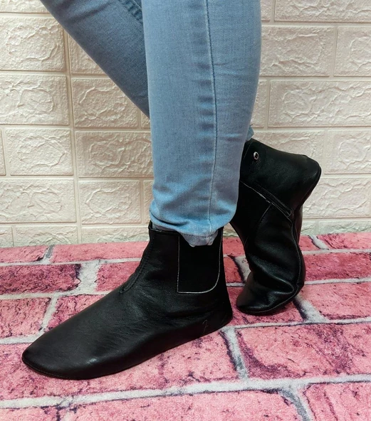 Mest Hakiki Koyun Derisi İçi Miflonlu Bilek Lastikli Fermuarlı Mest - 9