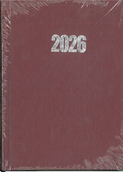 Özkan 2026 Ajanda 14x20 Cilt bezli Bordo Hafta Sonları Birleşik ürün görseli 1
