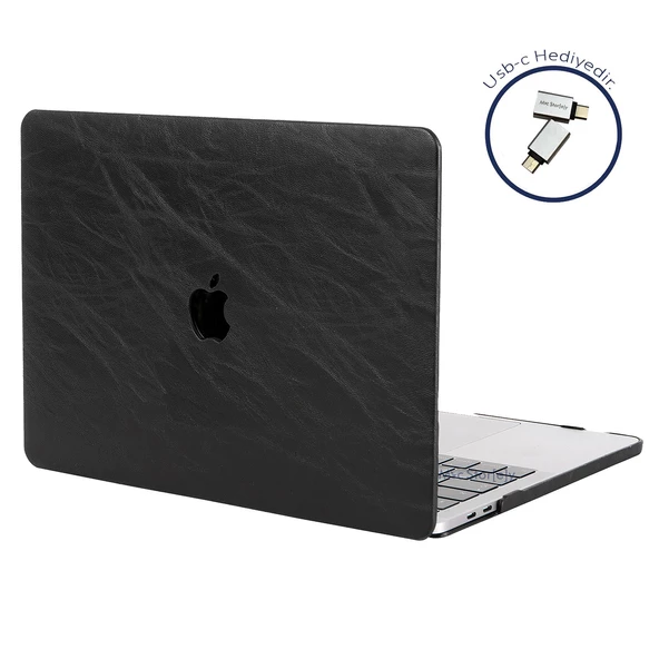 Macbook Pro Kılıf 13inç M1-M2, Leat01 (Type-c'li Model)A2338 A2289 A2251 A1706-08 A1989 A2159 ile Uyumlu - 8