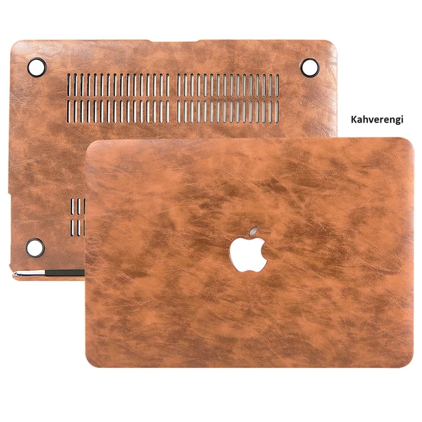Macbook Pro Kılıf 13inç M1-M2, Leat01 (Type-c'li Model)A2338 A2289 A2251 A1706-08 A1989 A2159 ile Uyumlu - 4