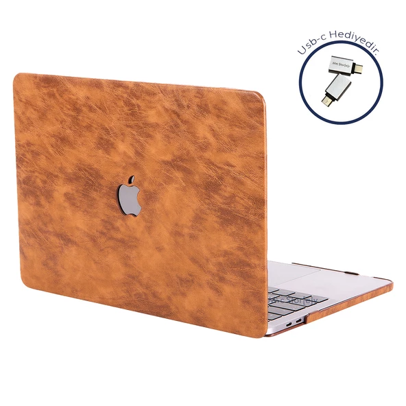 Macbook Pro Kılıf 13inç M1-M2, Leat01 (Type-c'li Model)A2338 A2289 A2251 A1706-08 A1989 A2159 ile Uyumlu - 7