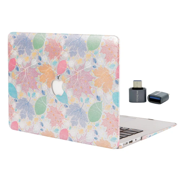 MacBook Pro 13 Kılıf Vinleks Deri Dokulu Sert Hard Case İnce Hafif Darbe Çizilme Koruma ürün görseli