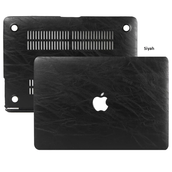 Macbook Pro Kılıf 13inç M1-M2, Leat01 (Type-c'li Model)A2338 A2289 A2251 A1706-08 A1989 A2159 ile Uyumlu - 5