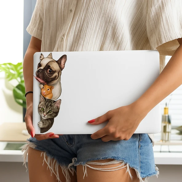 Macbook Pro Kılıf 13inç M1-M2, Animal01NL (Type-c'li Model)A2338 A2289 A2251 A1706-08 A1989 A2159 ile Uyumlu - Resim 3