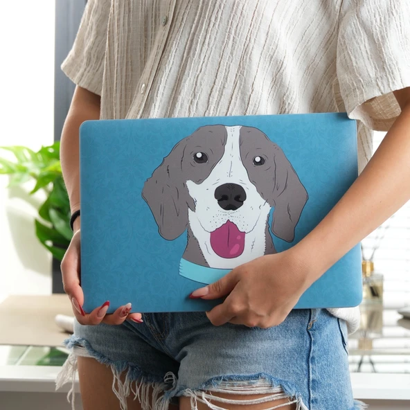 Macbook Pro Kılıf 13inç M1-M2, Dog01NL (Type-c'li Model)A2338 A2289 A2251 A1706-08 A1989 A2159 ile Uyumlu - Resim 5