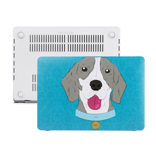 Macbook Pro Kılıf 13inç M1-M2, Dog01NL (Type-c'li Model)A2338 A2289 A2251 A1706-08 A1989 A2159 ile Uyumlu