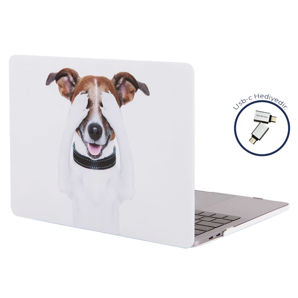 Macbook Pro Kılıf 13inç M1-M2, Dog01NL (Type-c'li Model)A2338 A2289 A2251 A1706-08 A1989 A2159 ile Uyumlu - 8