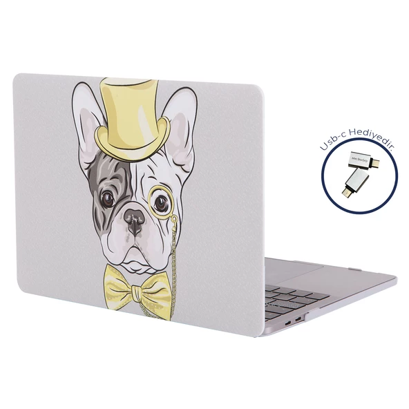 Macbook Pro Kılıf 13inç M1-M2, Dog02NL (Type-c'li Model)A2338 A2289 A2251 A1706-08 A1989 A2159 ile Uyumlu - 7
