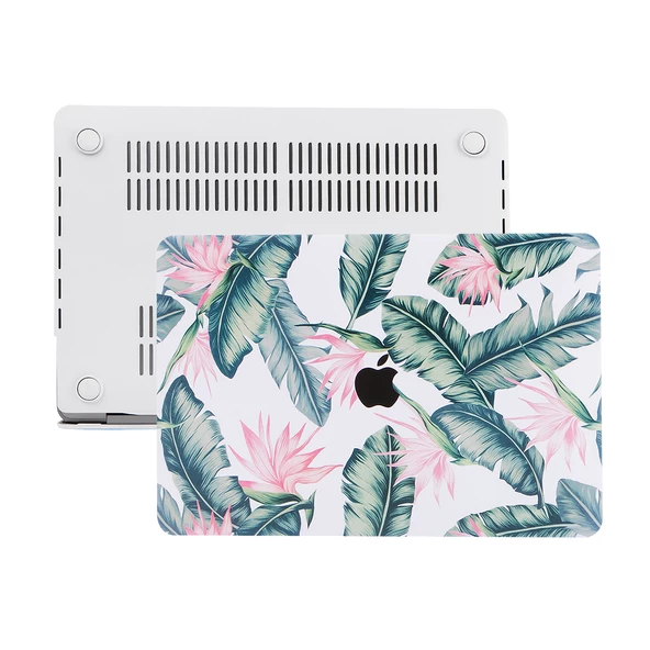Macbook Pro Kılıf 13inç M1-M2, Flower02 (Type-c'li Model)A2338 A2289 A2251 A1706-08 A1989 A2159 ile Uyumlu