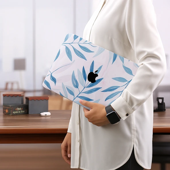 MacBook Pro 13 Çiçek Desenli TPU Kılıf İnce Hafif Darbe Çizilme Koruma Kapak A1706-A2338 Uyumlu - Resim 4