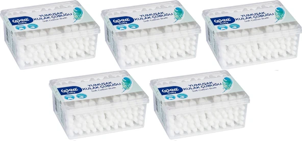 Wee Baby Emniyetli Kulak Çubuğu 60 Lı Pk (WEE-894) (5 Li Set) - 2