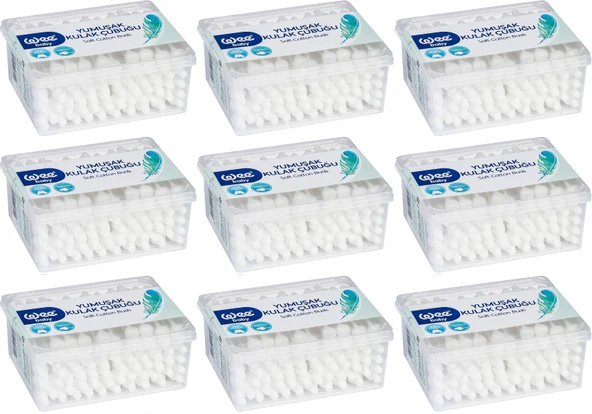 Wee Baby Emniyetli Kulak Çubuğu 60 Lı Pk (WEE-894) (9 Lu Set) - 2