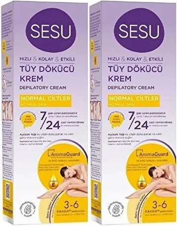 Sesu Tüy Dökücü Krem 100ML Normal Ciltler (2 Li Set) - 2