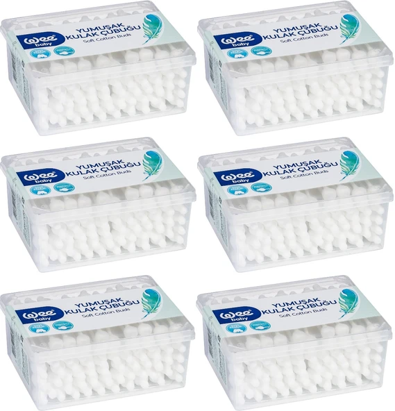 Wee Baby Emniyetli Kulak Çubuğu 60 Lı Pk (WEE-894) (6 Lı Set)