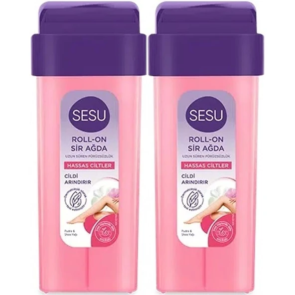 Sesu Roll-On Sir Ağda 100ML Pembe Hassas Cilt (2 Li Set) ürün görseli 1