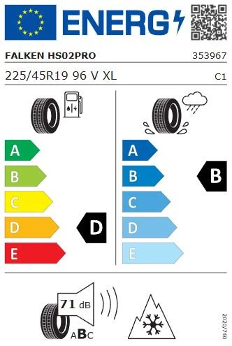 Falken EuroWinter HS02 PRO 225/45 R19 96V XL Kış Lastiği - 2025 - 2