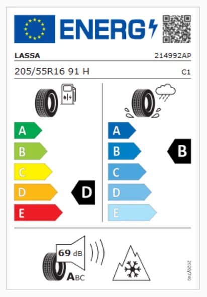 Lassa Snoways 4 205/55R16 91H M+S 3PMSF Oto Kış Lastiği (Üretim Yılı: 2024) - Resim 4