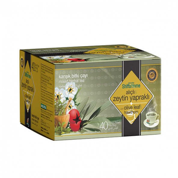 Shiffa Home Alıçlı & Zeytin Yapraklı Karışık Bitki Çayı 40 Adet