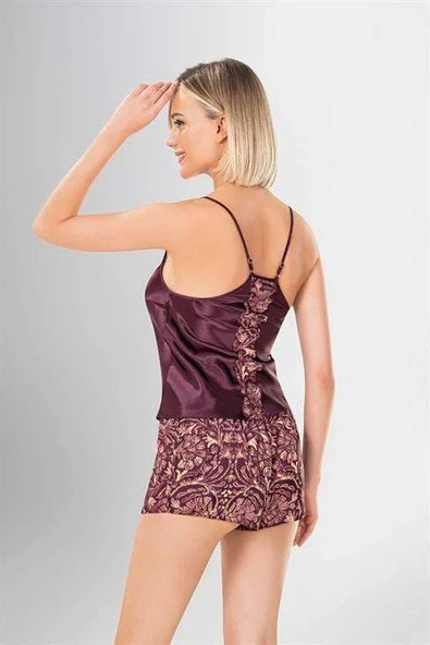 Aria's Closet 3'lü Şort Takımı Desenli - 3