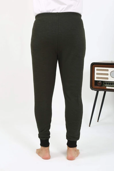 Akbeniz Erkek Pamuk Tek Alt Pijama Haki 27551 - 10