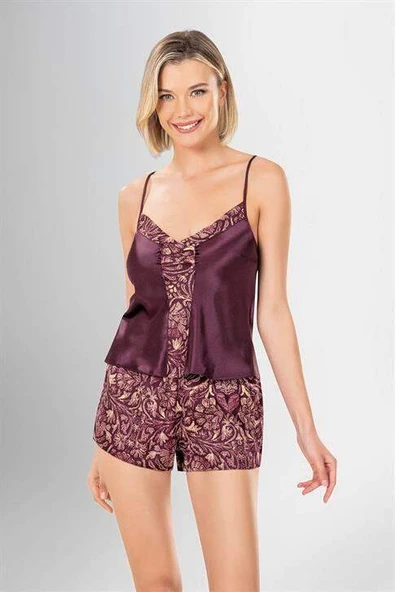 Aria's Closet 3'lü Şort Takımı Desenli - 2
