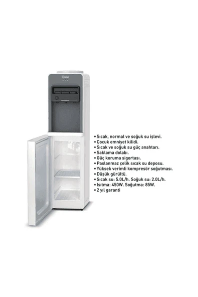 Kiwi Su Sebili & Kwp-8553 Beyaz ( Water Dispenser) Sıcak -soğuk -ılık - 2