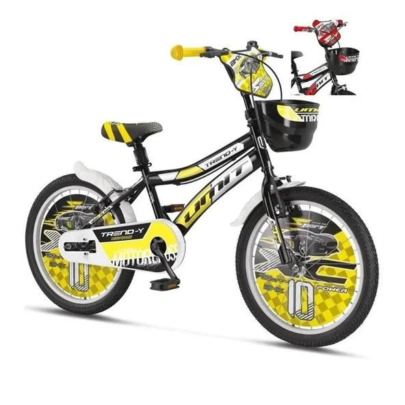 ÜMİT 2002 TREND-Y-BMX-SEPET-V-ERKEK ÇOCUK BİSİKLETİ 20 JANT SİYAH KIRMIZI ürün görseli 1