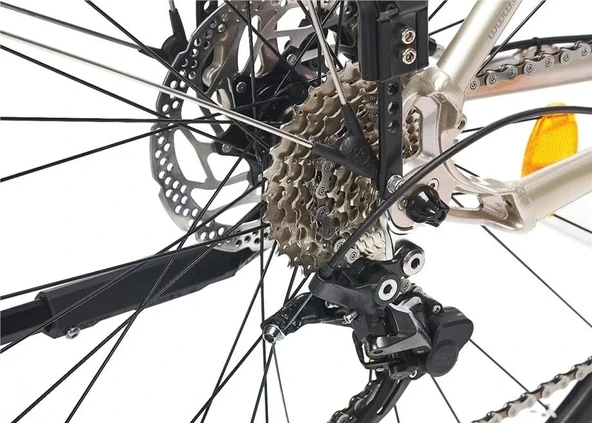 CORELLİ E-LITE-L ELEKTRİKLİ ERKEK ŞEHİR BİSİKLET 48CM HD 28 JANT 10 VİTES GRAY - Resim 6