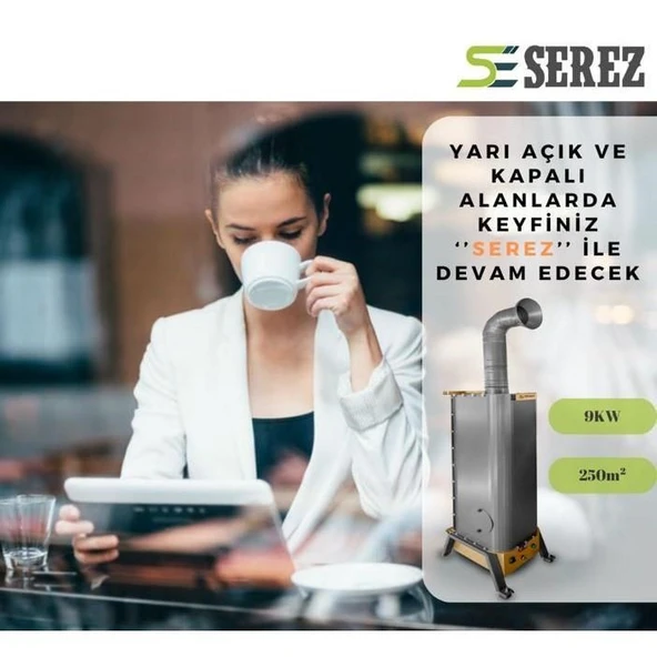 Serez 400-E Mini 9kW Ortam Isıtıcı Mekan Isıtıcı - 8
