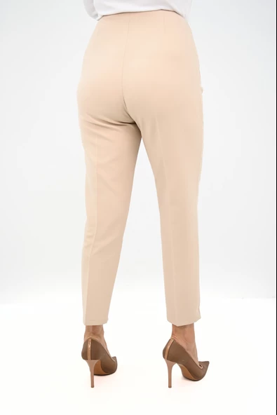 Kadın Büyük Beden Yüksek Bel Klasik Pantolon 6302-25 - 10