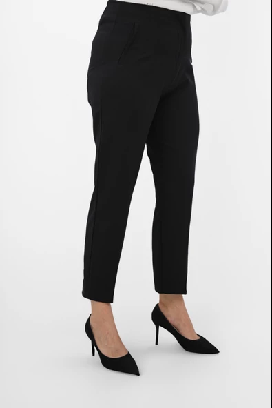 Kadın Büyük Beden Yüksek Bel Klasik Pantolon 6302-25 - 4