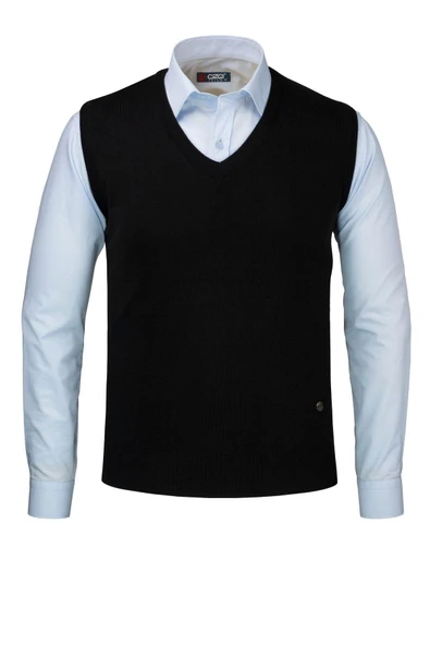 Erkek V Yaka Triko Süveter 4241H BGL-ST04030 - Resim 3