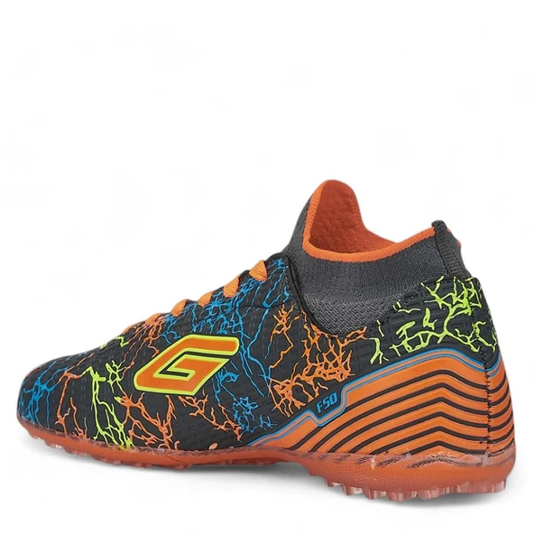 Albishoes Erkek Yeni Sezon Bilekli Boğazlı Çoraplı Mercury Dişsiz Halısaha Futbol Ayakkabı(36-44) - 3