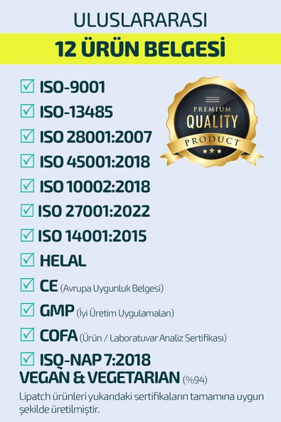 Lipatch VITALITY Life Style Zindelik ve Denge Bandı 25 Adet - 4