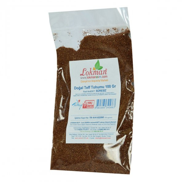 LokmanAVM Doğal Teff Tohumu 100 Gr Paket - 3