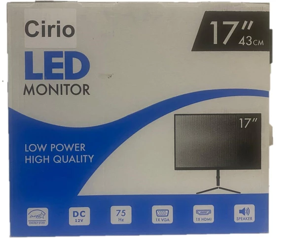 CRİO 17'' Hd Led Cctv Monitör Vga-Hdmı- Girişli Hoparlörlü Kare Monitör - 2