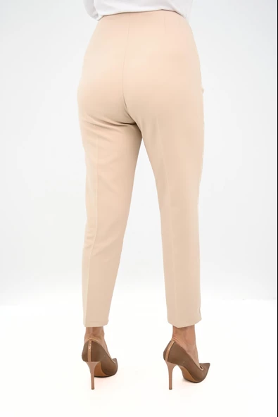 Kadın Büyük Beden Yüksek Bel Klasik Pantolon 6302-25 - 10