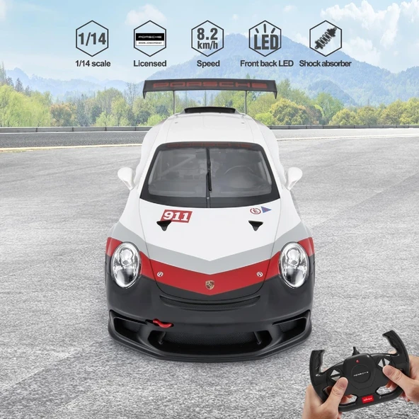 1:14 Uzaktan Kumandalı Araba Porsche 911 Gt3 Cup 2.4 Ghz - 4