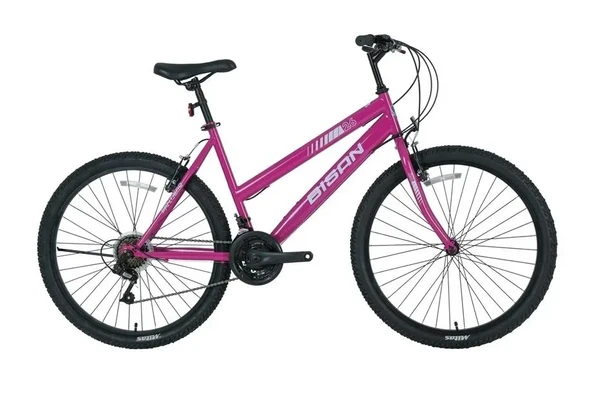 BİSAN SENTIERO KADIN DAĞ BİSİKLETİ 46CM V 26 JANT 21 VİTES MOR BEYAZ ürün görseli 1