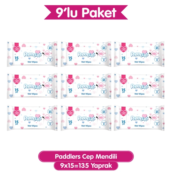Paddlers Cep Mendili 9x15 (135 Yaprak) ürün görseli 1