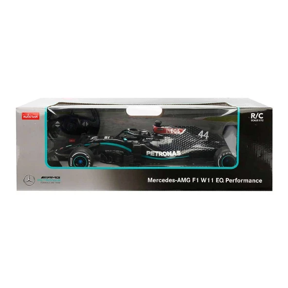 1:12 Uzaktan Kumandalı Araba Mercedes Amg F1 W11 EQ Performance 2.4 Ghz Siyah - 9