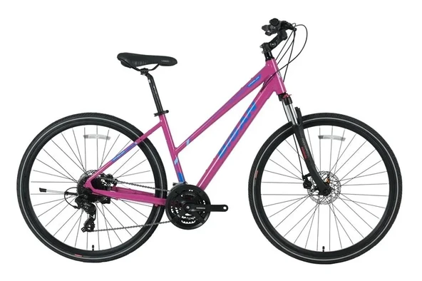 BİSAN TRX 8300 KADIN ŞEHİR BİSİKLETİ 45CM HD 28 JANT 27 VİTES ALTUS MOR MAVİ ürün görseli 1