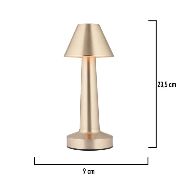 Percy Nikel Şarjlı Dokunmatik Dim Edilebilir 3 Renkli Masa Lambası 2000ma Pil Gücü Ile 7 Saat - Resim 5