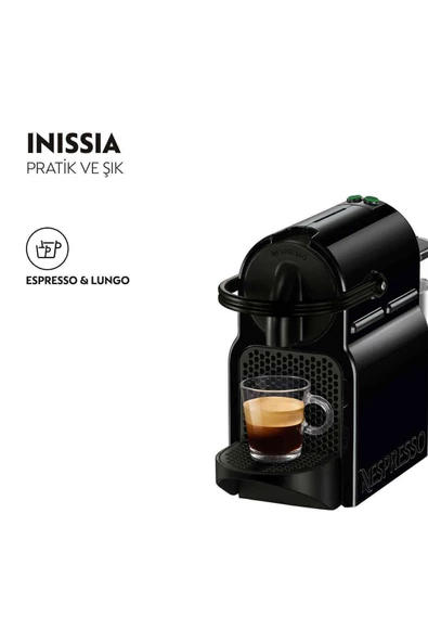 Nespresso Inissia D40 Black Espresso Makinesi - Resim 4