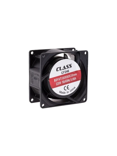 Class 80X80X38 Ac 220V Aksiyel Fan Cf 246 Metal Kasa ürün görseli