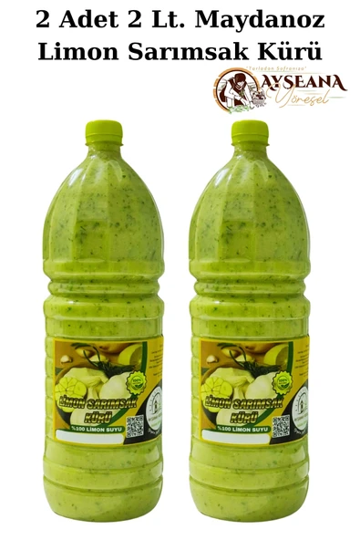 Limon Sarımsak Kürü Maydanozlu 2x2 Lt. El Yapımı Doğal - 2